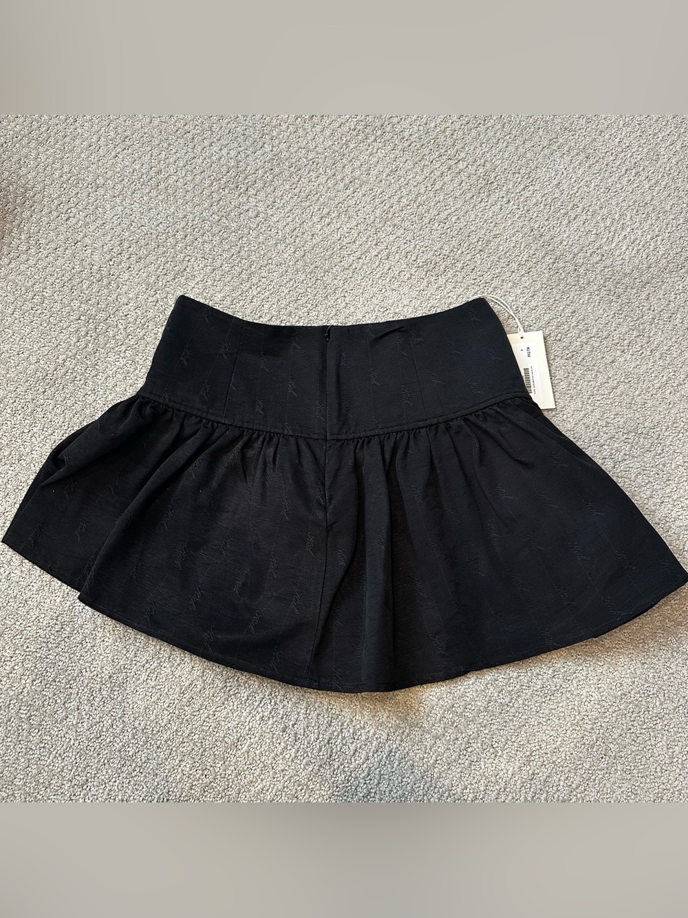 Kith Riko Script Faille Mini Skirt- Black - Picture 6 of 6